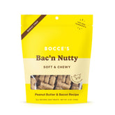 Friandise Bocce's Bakery Bac'n Nutty, biscuit tendre au bacon et cacahuète pour chien.