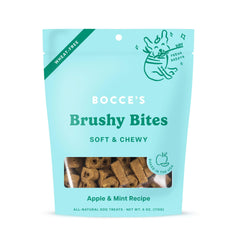 Bocce's Bakery Dailies Brushy Bites gouter-doux pour chien, texture moelleuse.