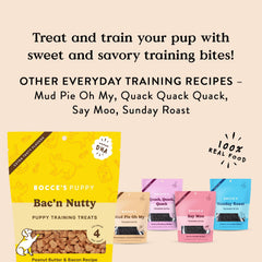 Recette sans blé Bocce's Puppy Bac'n Nutty, fabrication américaine.