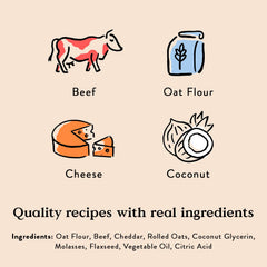 Ingrédients naturels Say Moo sans blé, sans maïs et sans soja