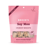 Bocce’s Bakery Say Moo biscuit croquant, friandise quotidienne idéale pour récompenser les chiens.