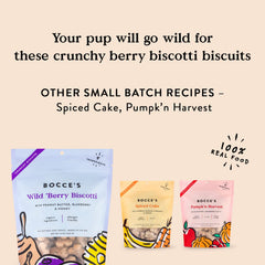 Bocce's Bakery Biscotti sachets recyclables, emballage respectueux de l'environnement.