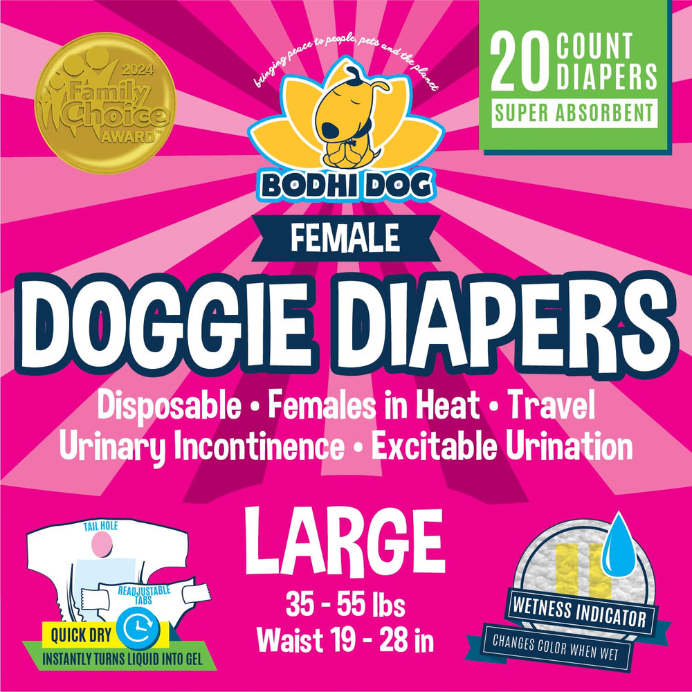 Bodhi Dog – emballage des couches femelles jetables, prêt à l'emploi