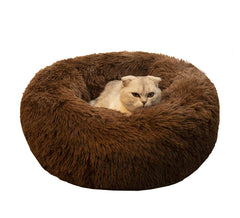 Nid rond BODISEINT en peluche pour chat apportant chaleur.