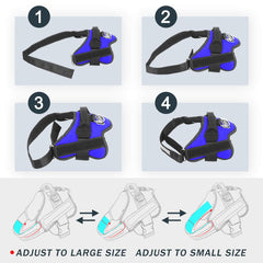 Bolux harnais chien taille extra-large adapté grands chiens forts.