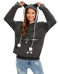 BOMBAXCEIBA sweat capuche, vue arrière, style décontracté et pratique pour animaux.