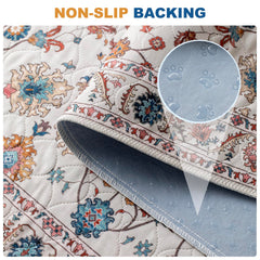 BomDa fond anti-glisse avec motif pattes 24x36, reste en place.