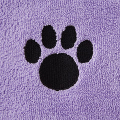 Texture microfibre douce Bone Dry lavande pour absorption efficace.