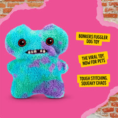 Bonkers Fuggler Gap Tooth Mcgoo, jouet avec couineur intégré, idéal pour chiens joueurs