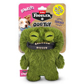 Peluche Bonkers Fugglers Count Underoo Mcgoo verte avec sifflet intégré pour des jeux dynamiques.