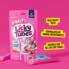 Texture crèmeuse des tubes Bonkers Licky Tubes pour un plaisir rapide.