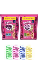 Bonkers Purrpops : friandises lyophilisées en boîte, goût saumon et thon, récompense pratique