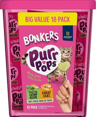 Bonkers Purrpops : coeurs lyophilisés cataire et poulet, invitation au jeu et à la récompense
