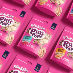 Ingrédient unique Bonkers Purrpops sans additifs artificiels