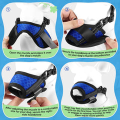 Muselière BONTHEE pour chien, matière ultra-douce légère, idéale pour les déplacements.