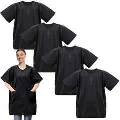 Blouses Bonuci 4 pièces avec zip prêtes pour toilettage canin professionnel.