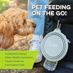 Bol Bonza capacite 50oz prêt pour sorties longues avec chien