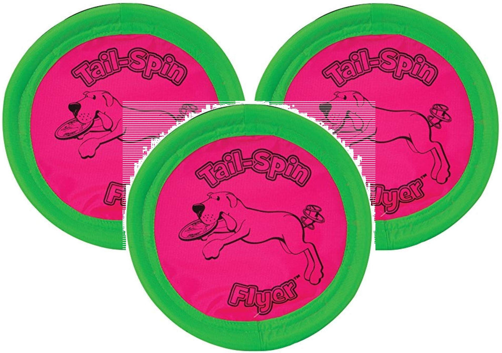 Jouet disque volant Booda Tail-Spin pour chien, idéal pour jeu interactif et sécurité dentaire.