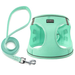 BOOMIBOO harnais pour chiens et chats vert XS, sécurité et confort pour promenades.