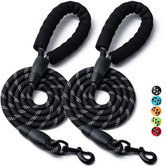 BOOMIBOO laisse chien 4-pieds poignee rembourrée, confort maximal pour promenades.