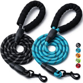 Laisse BOOMIBOO Lot-2 avec poignée rembourrée, confort de prise lors des promenades.