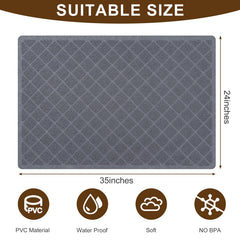 BOOMIBOO Tapis Litière Chat, grilles profondes capturent gros débris.