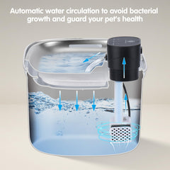 BOORCA fontaine filtration 6 filtres assure eau plus propre pour vos animaux.