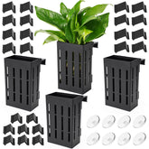 Borlech porte-plante-aquarium grand avec attaches et ventouses protège les racines.