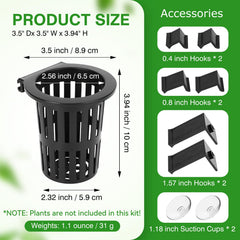 Borlech ventouses pour aquarium assurant une fixation simple sur la vitre.