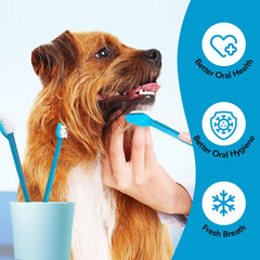 Boshel doigt-brosse chien, nettoyage en douceur le long des gencives