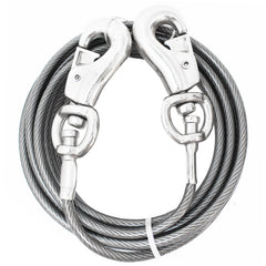 Boss Pet Prestige Super-Beast Tie-Out 15 pieds, connexion directe robuste pour chiens jusqu'à 250 livres.