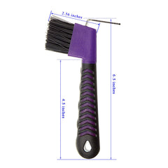 BOTH WINNERS brosse sabot cheval violet, accessoire polyvalent