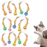 Bouncy Tails balle plumes naturelles stimule l’instinct de chasse et jeu.