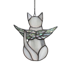 BOXCASA aile-ange-irisee sur vitrail, idéale comme souvenir et décoration lumineuse