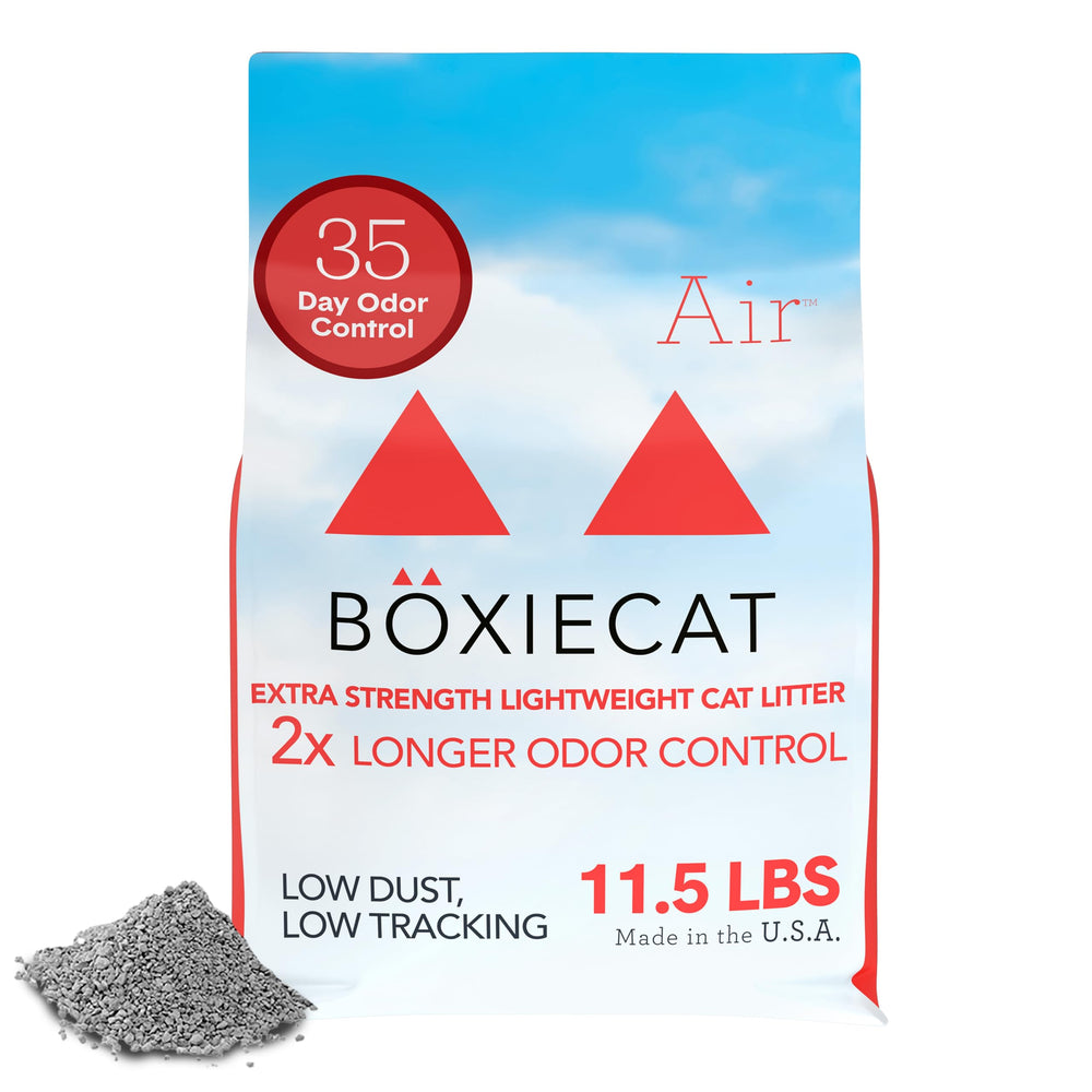 Boxiecat Litière Extra Strength – emballage pratique et sans poussière pour démarrage rapide