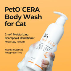 Breezytail PetO’Cera — mousse douce facilitant le lavage du chat.