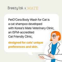 Breezytail PetO’Cera, crème mousse lavante pour pelage doux.
