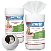 Lingettes Breling pour bac à litière, efficacité rapide pour nettoyer les traces.