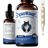 BrightBarki Taurine Gouttes Chat Bouteille: soutien quotidien au cœur.