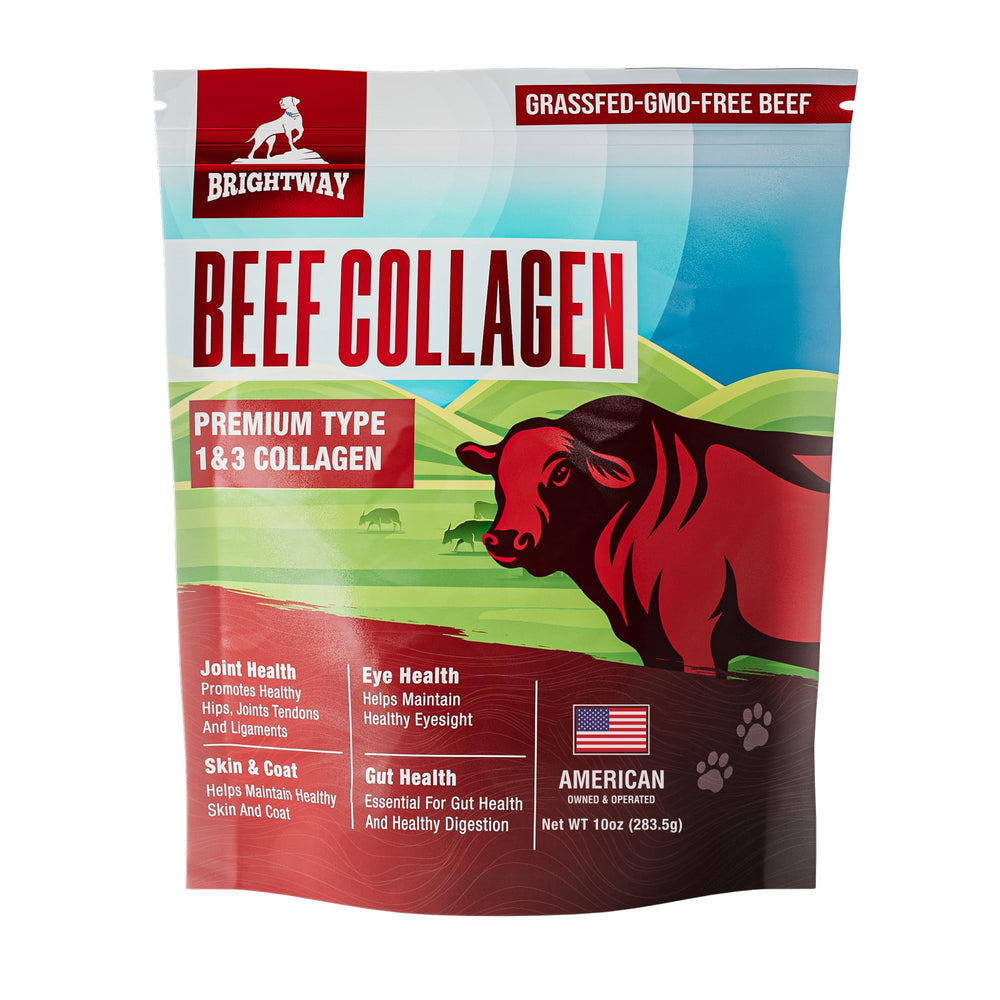 Brightway Pets collagene chien - bouteille, soutien potentiel peau et poil.