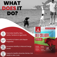 Brightway Pets collagene chien - etiquette origine grass-fed.