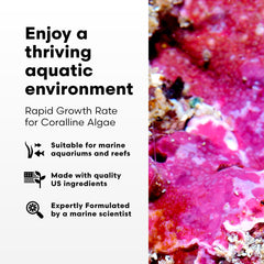 Brightwell Aquatics Coralline Accelerator doseur intégré sur le bouchon facilitant les dosages précis.