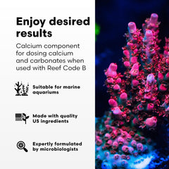 Brightwell Reef Code A – mineraux marins essentiels favorisant la croissance des coraux et coquilles.