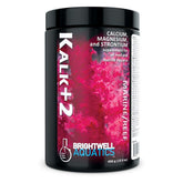 Brightwell Kalk+2 poudre calcium pour soutenir les coraux et invertébrés récifaux.
