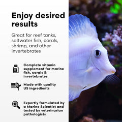 Vitamarin-M Brightwell Aquatics – Coraux en fragging favorisent croissance et vitalité.