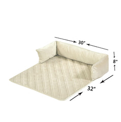 Brilliant Sunshine - motif pattes blanches sur fond, élément décoratif apaisant.