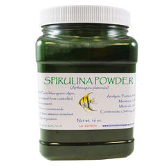 Brine Shrimp Direct poudre spiruline emballage, coloration améliorée et nutrition riche.
