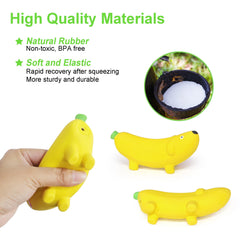BRMDT banane jouet chien réaliste, design unique pour jeux interactifs.