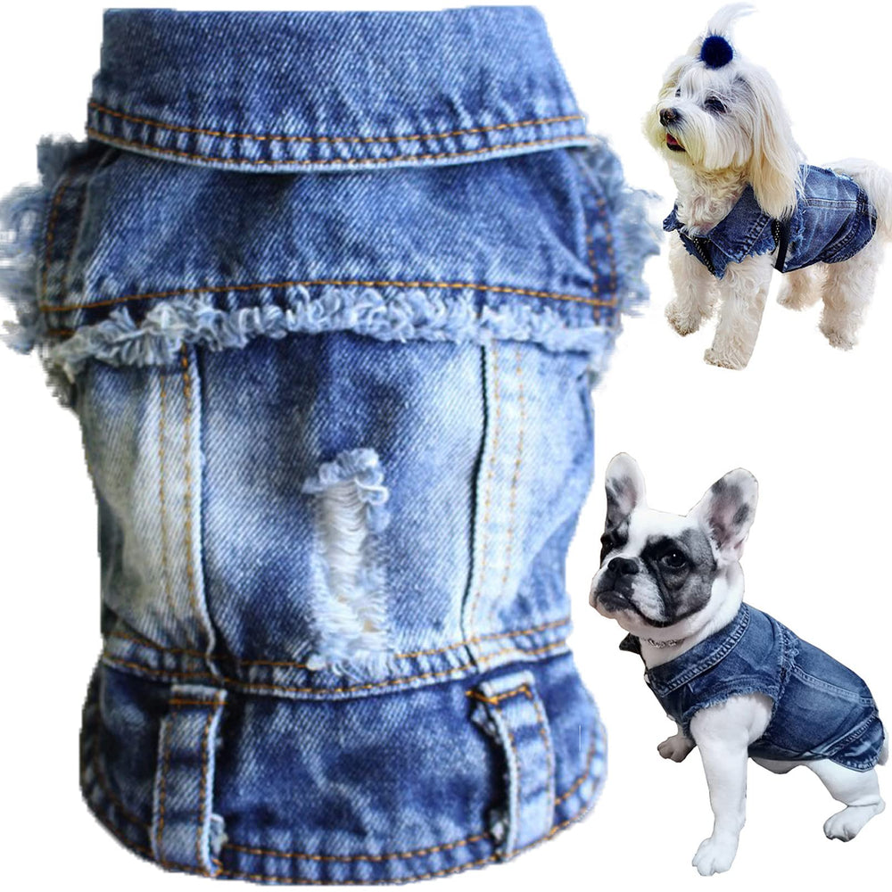 Brocarp Veste jean bleu avant vue, confort lors des balades.