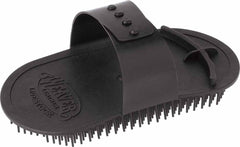 Brosse massage Weaver Leather en noir, idéale pour démêler et nettoyer le bétail
